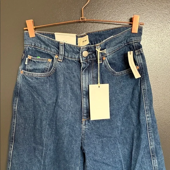 NWT DL1961 Hepburn Wide Leg High-rise Ankle Jeans Sz 26 - Picture 7 of 12